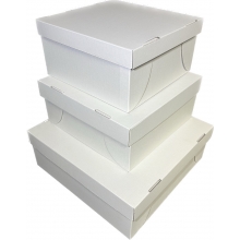 Pudełko na tort- Jednostronnie bielone - 180x180x120